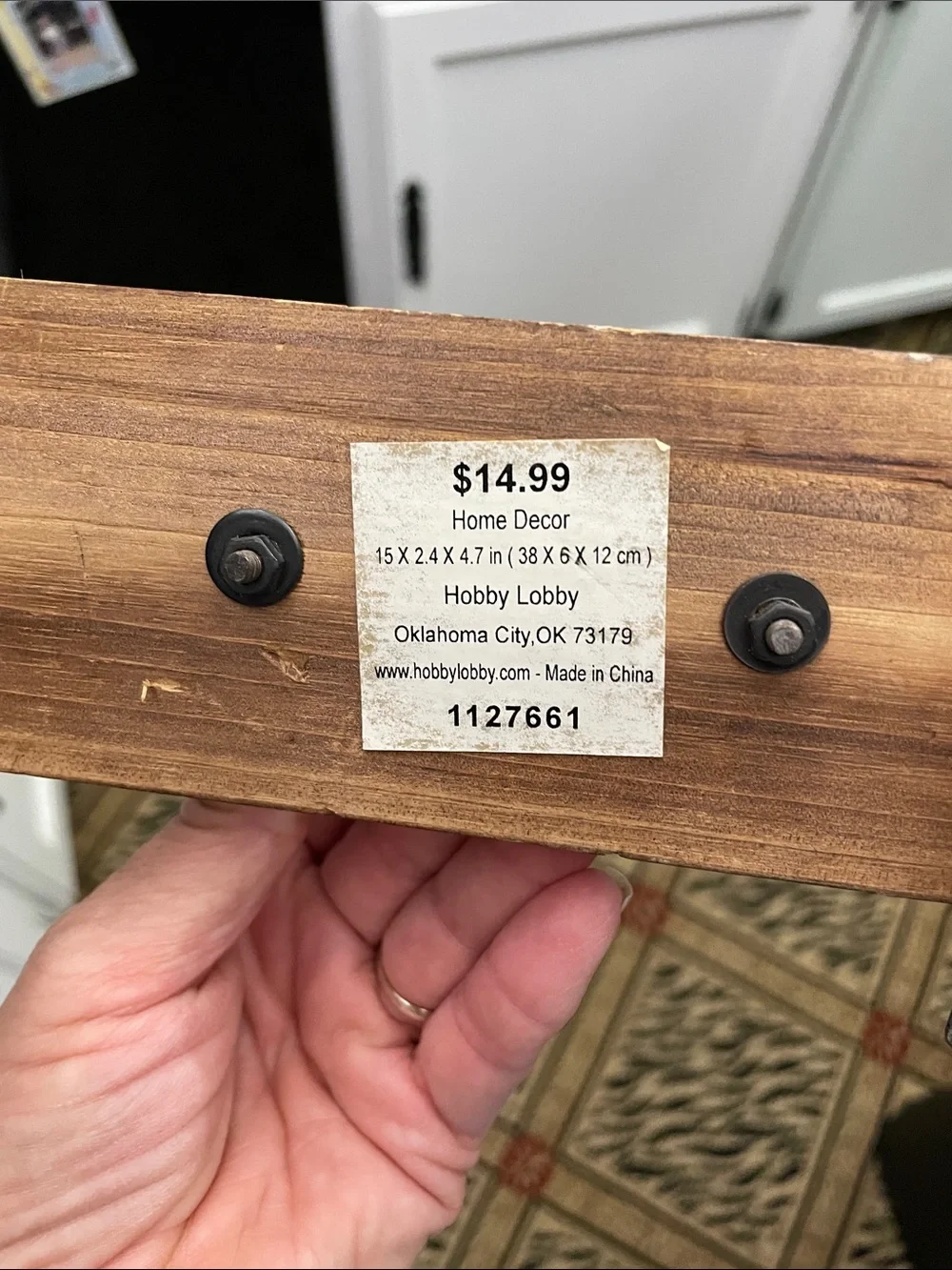 Hobby Lobby Brown Wood and Silver Arrow Hook Rack Set of 2